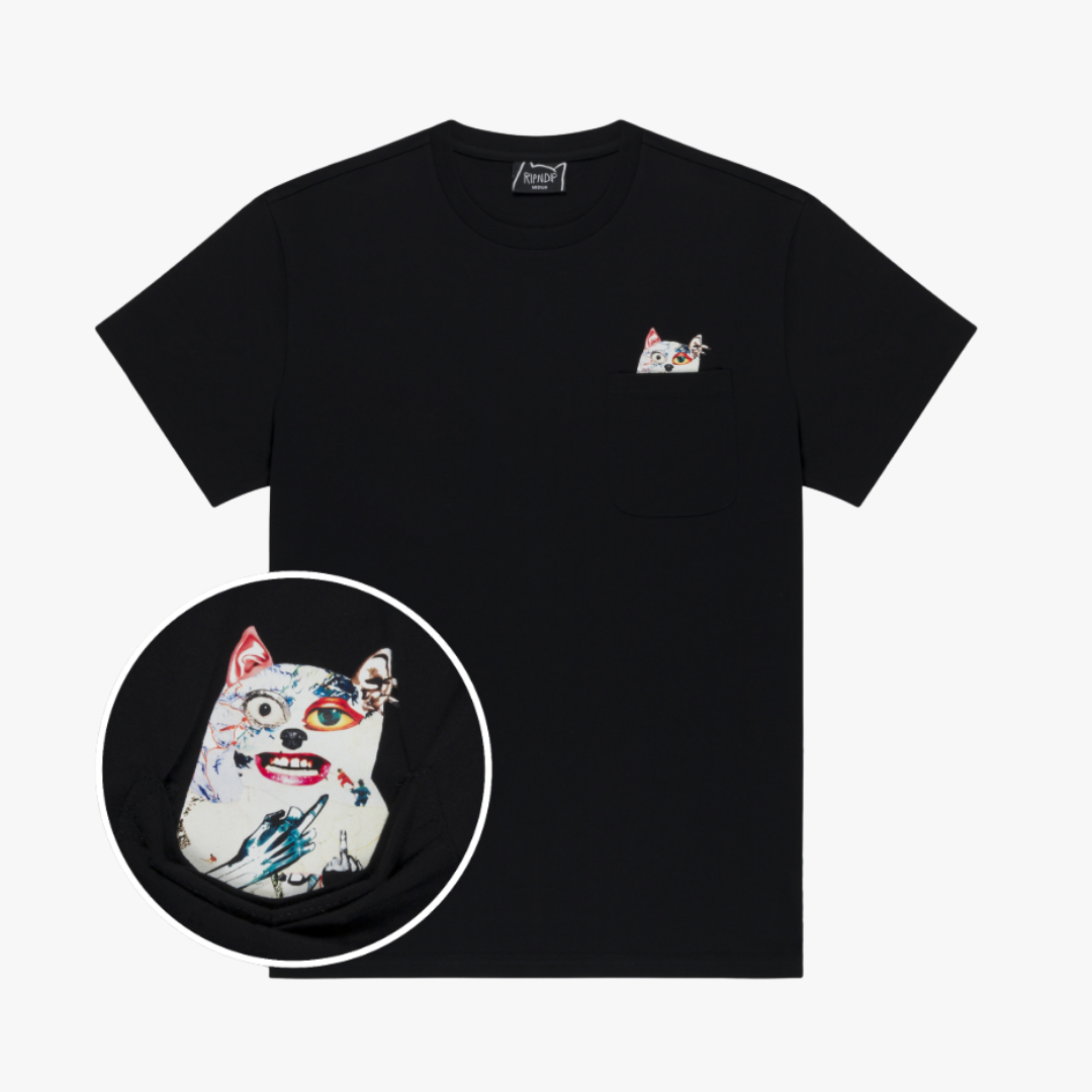 LORD NERMAL COLLAGE POCKET TEE (BLACK)