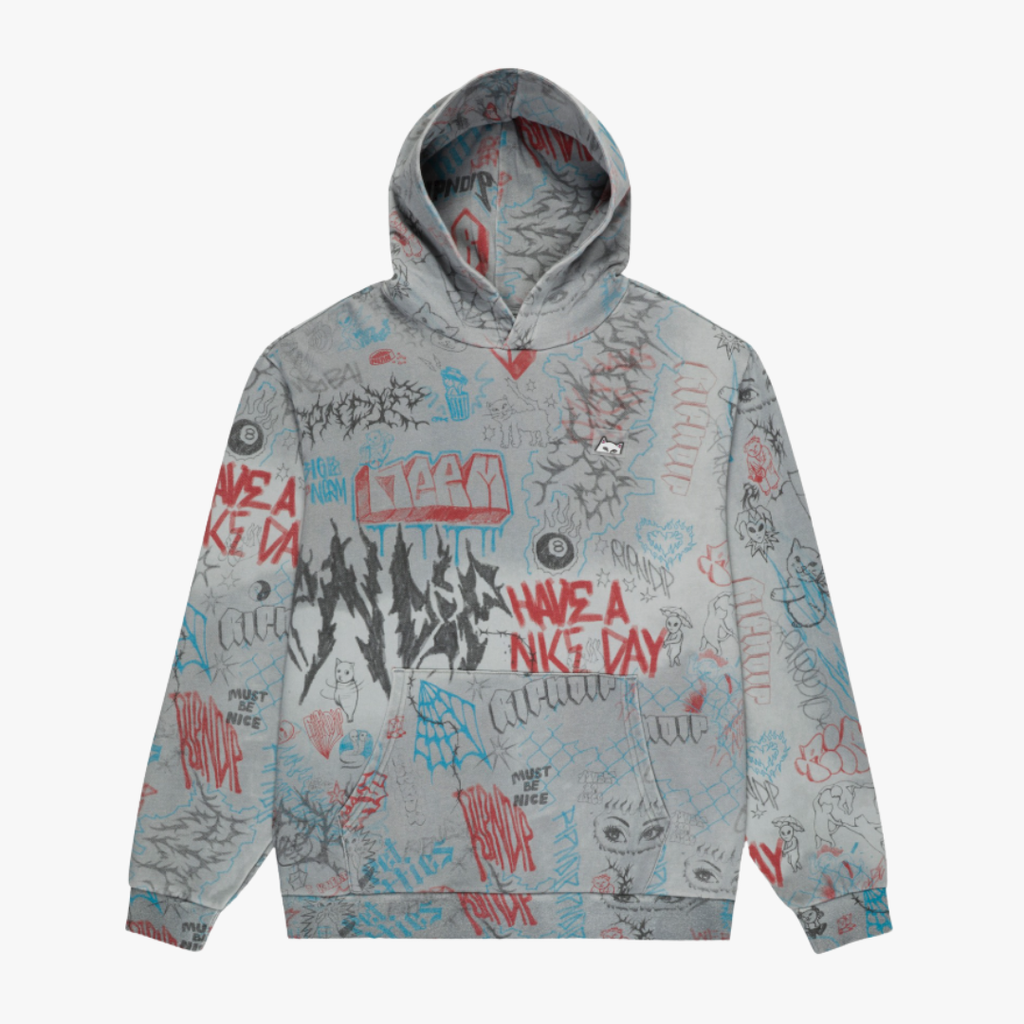 MARKER HOODIE (SAGE GREY VINTAGE WASH)