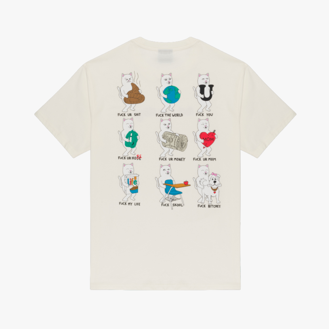FUCK EVERYTHING TEE (BONE)