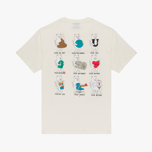 FUCK EVERYTHING TEE (BONE)