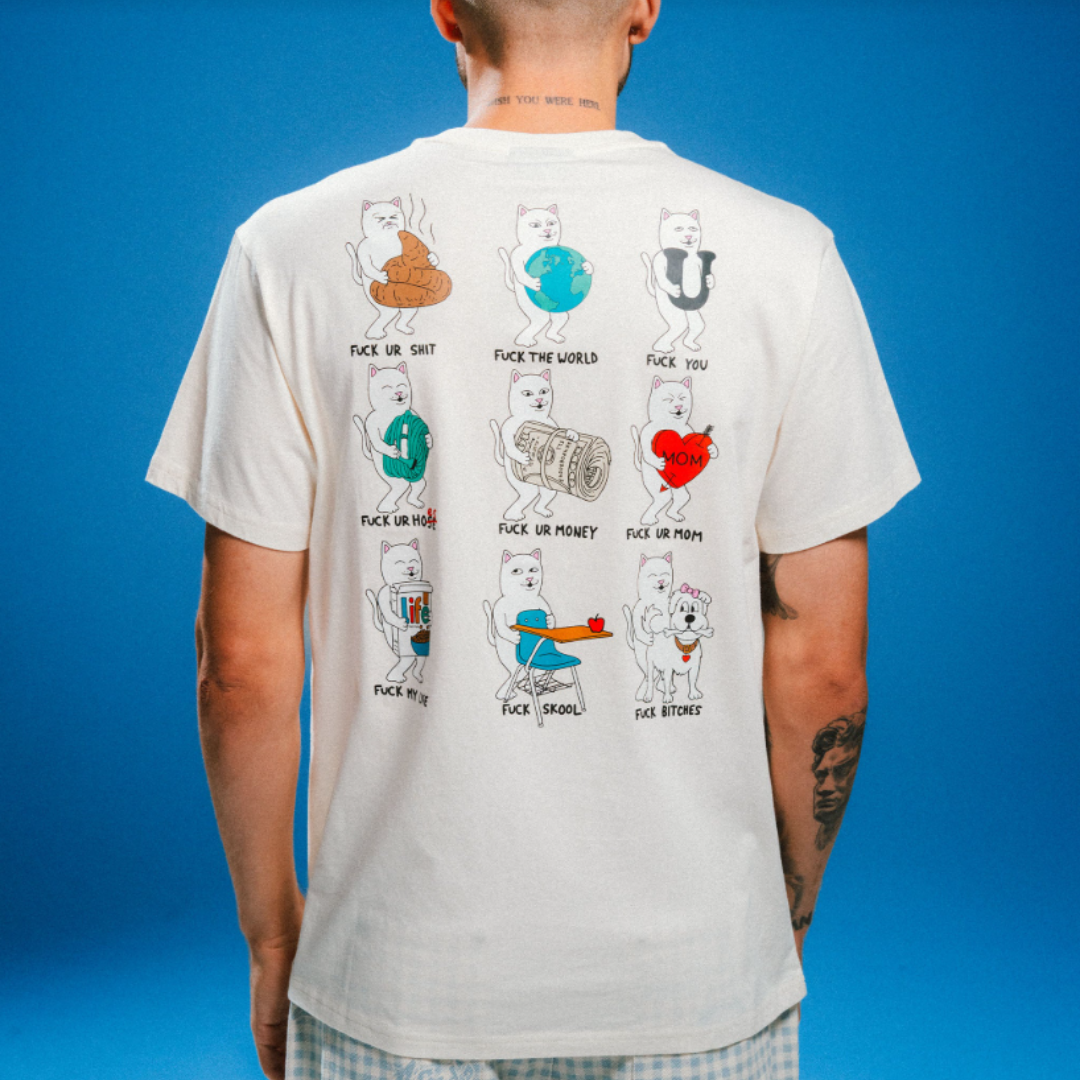FUCK EVERYTHING TEE (BONE)
