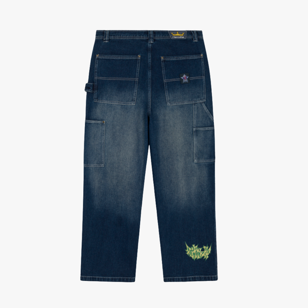 SKYLINE WIDE FIT CARPENTER PANT (LIGHT WASH DENIM)