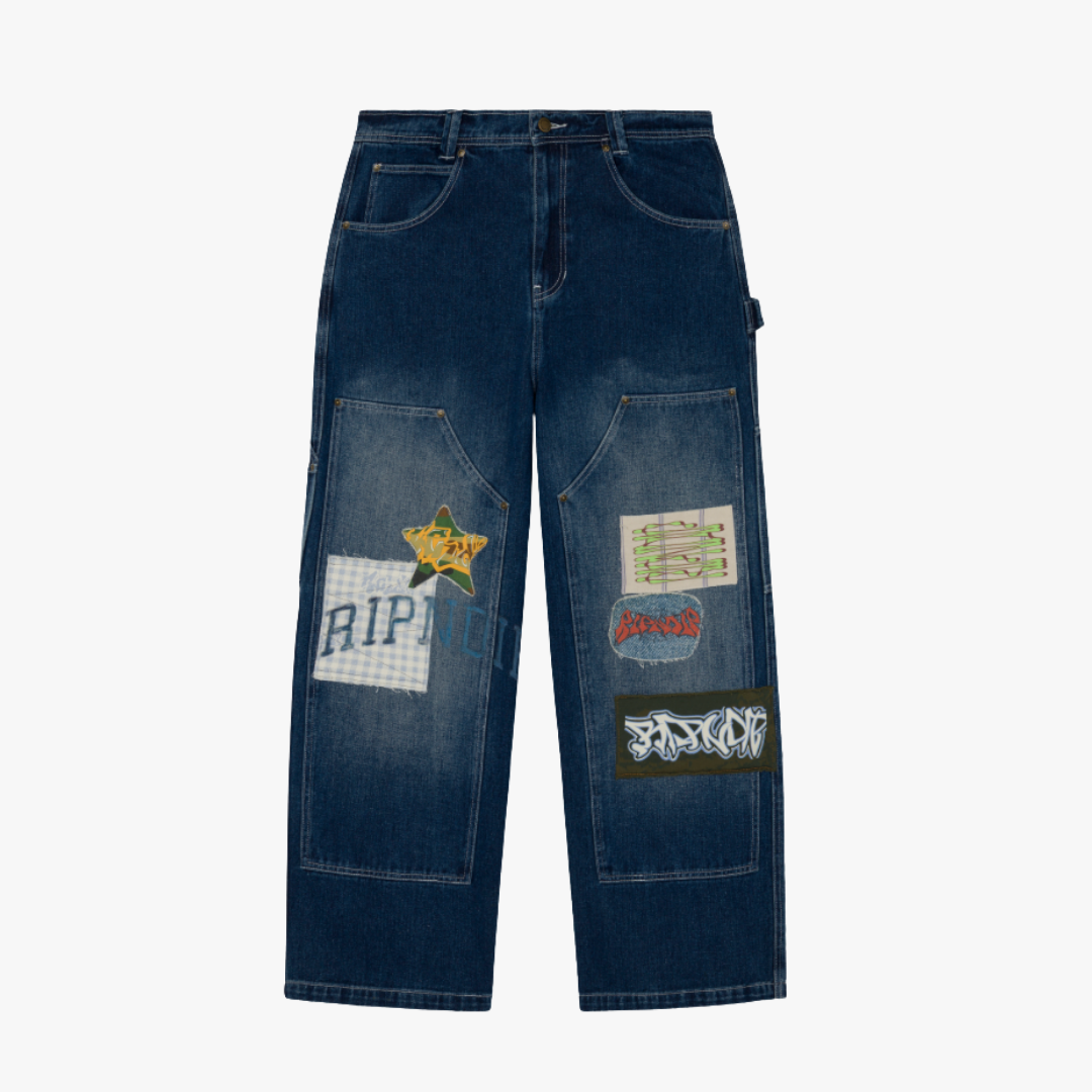 SKYLINE WIDE FIT CARPENTER PANT (LIGHT WASH DENIM)