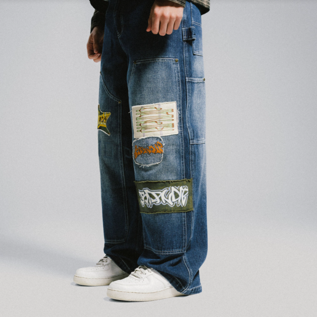 SKYLINE WIDE FIT CARPENTER PANT (LIGHT WASH DENIM)