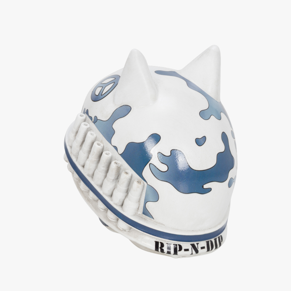 BORN TO CHILL CERAMIC INCENSE HOLDER (INDIGO)