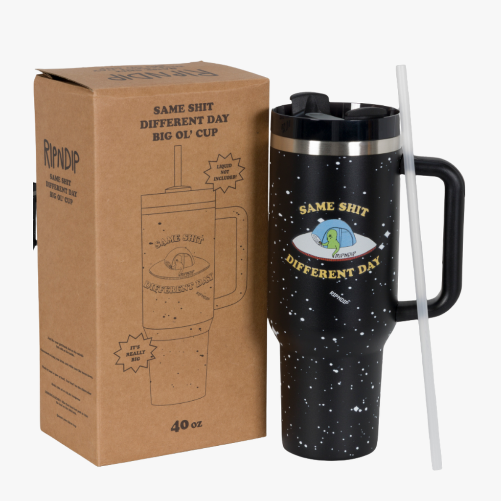 SAME SHIT DIFFERENT DAY BIG OL CUP TUMBLER (BLACK)