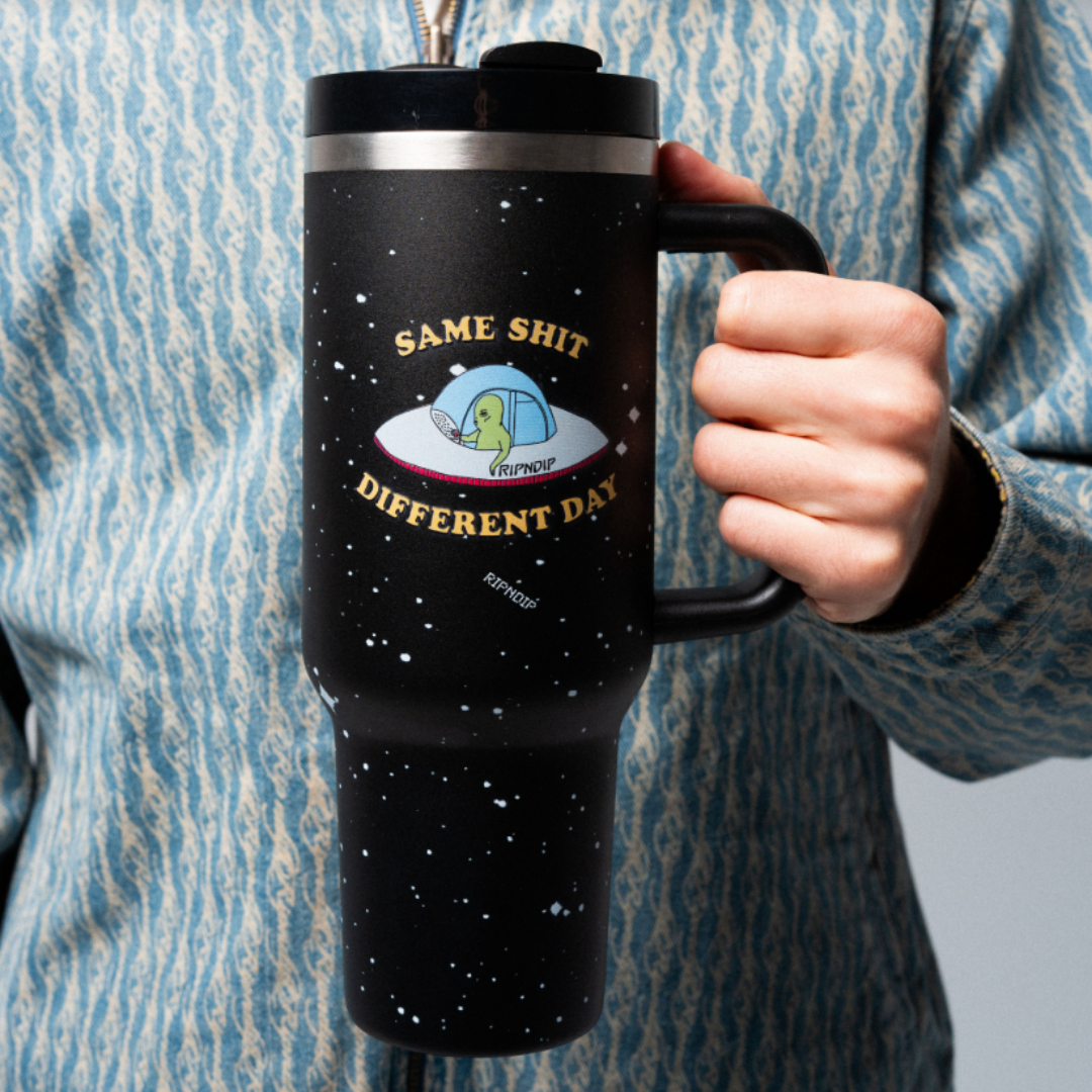 SAME SHIT DIFFERENT DAY BIG OL CUP TUMBLER (BLACK)