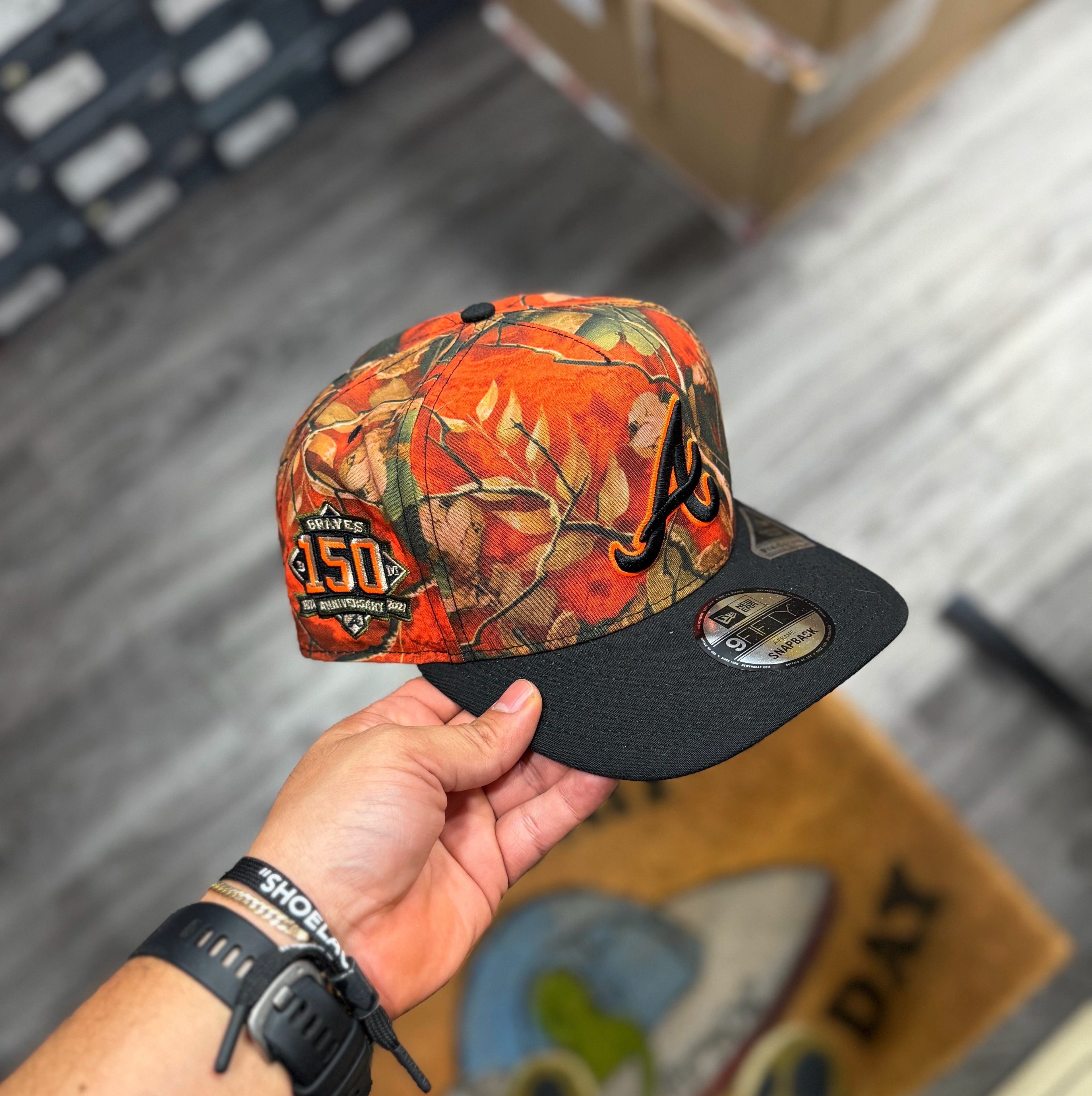 Atlanta Braves Leaves 9FIFTY A-Frame Snapback Hat