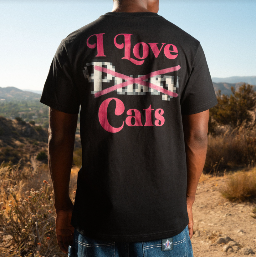 I LOVE CATS TEE (BLACK)