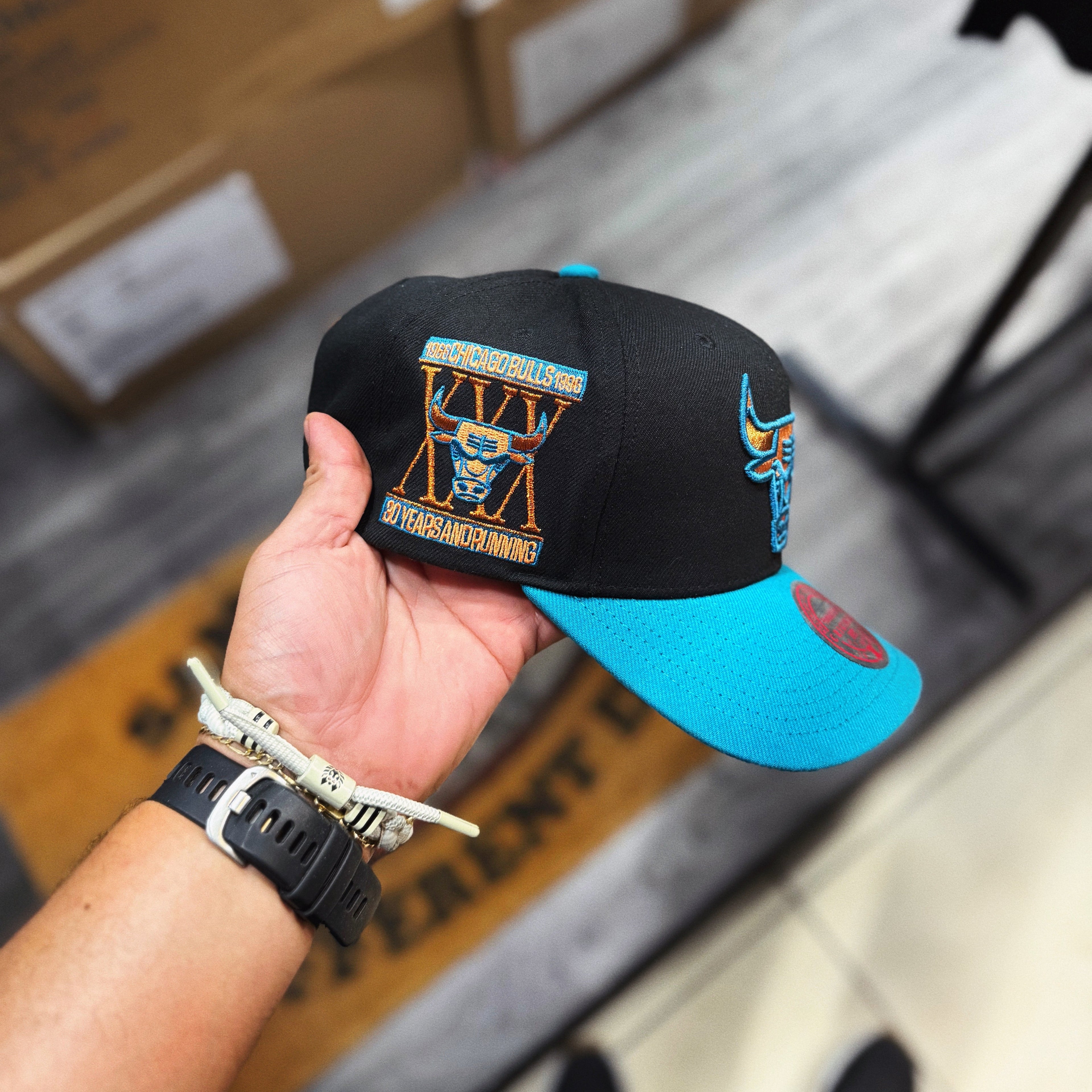 Snapback Mitchell & Ness Chicago Bulls