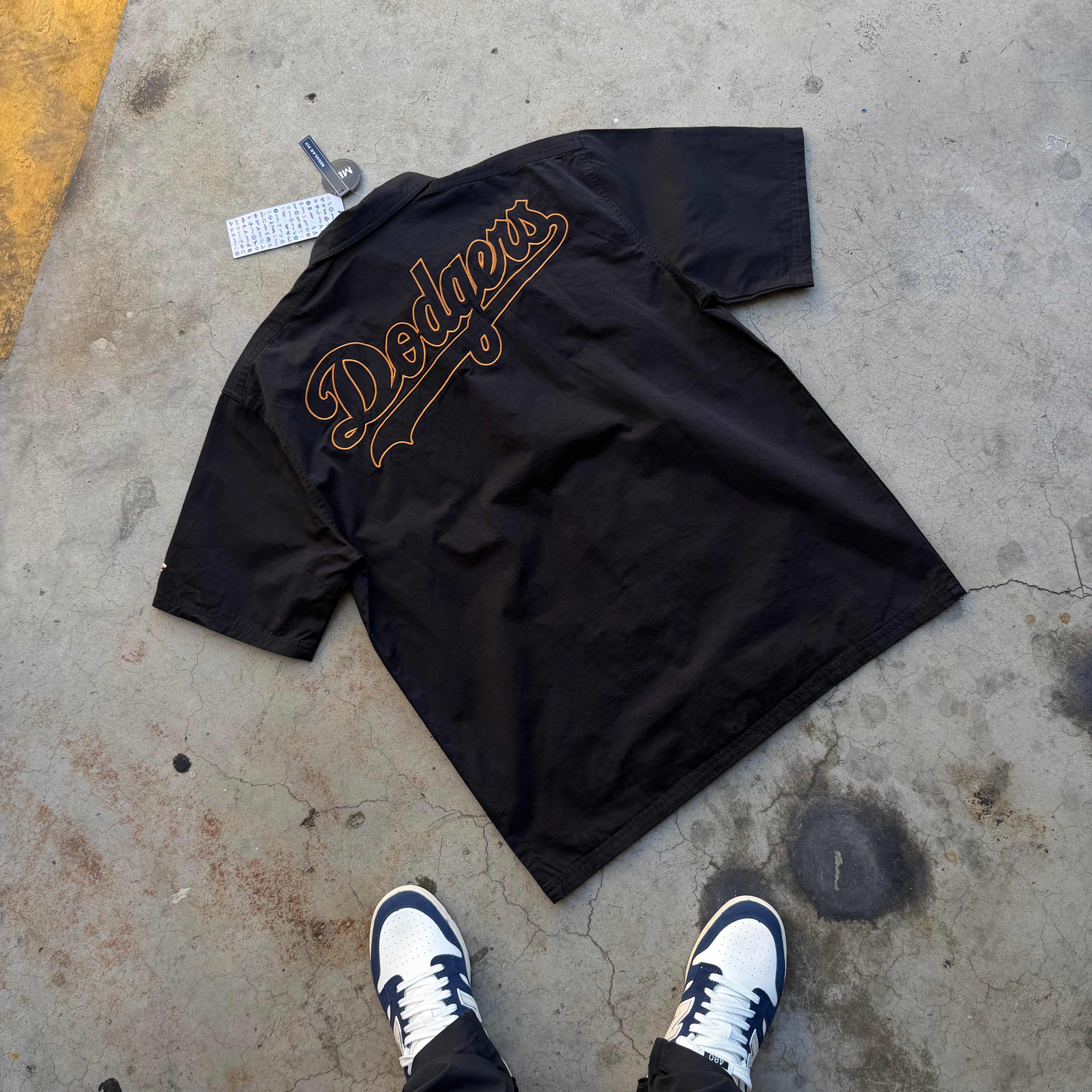 MLB Endurance Button Down Short Sleeve Shirt LA Dodgers