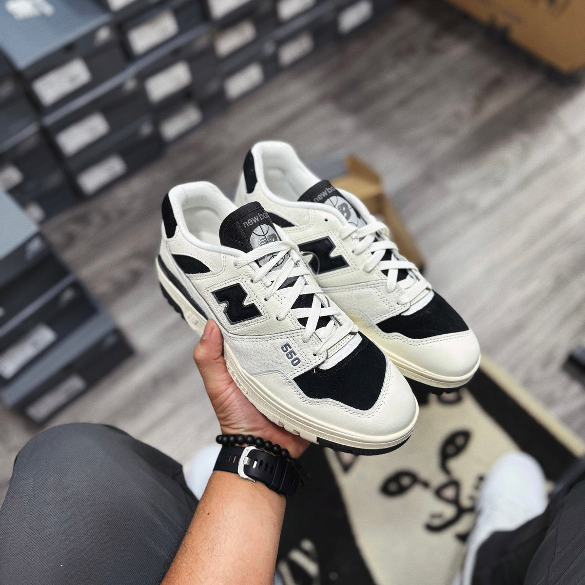 New Balance Rips New Balance 550 “ Sea Salt Black ” – Underground El Salvador