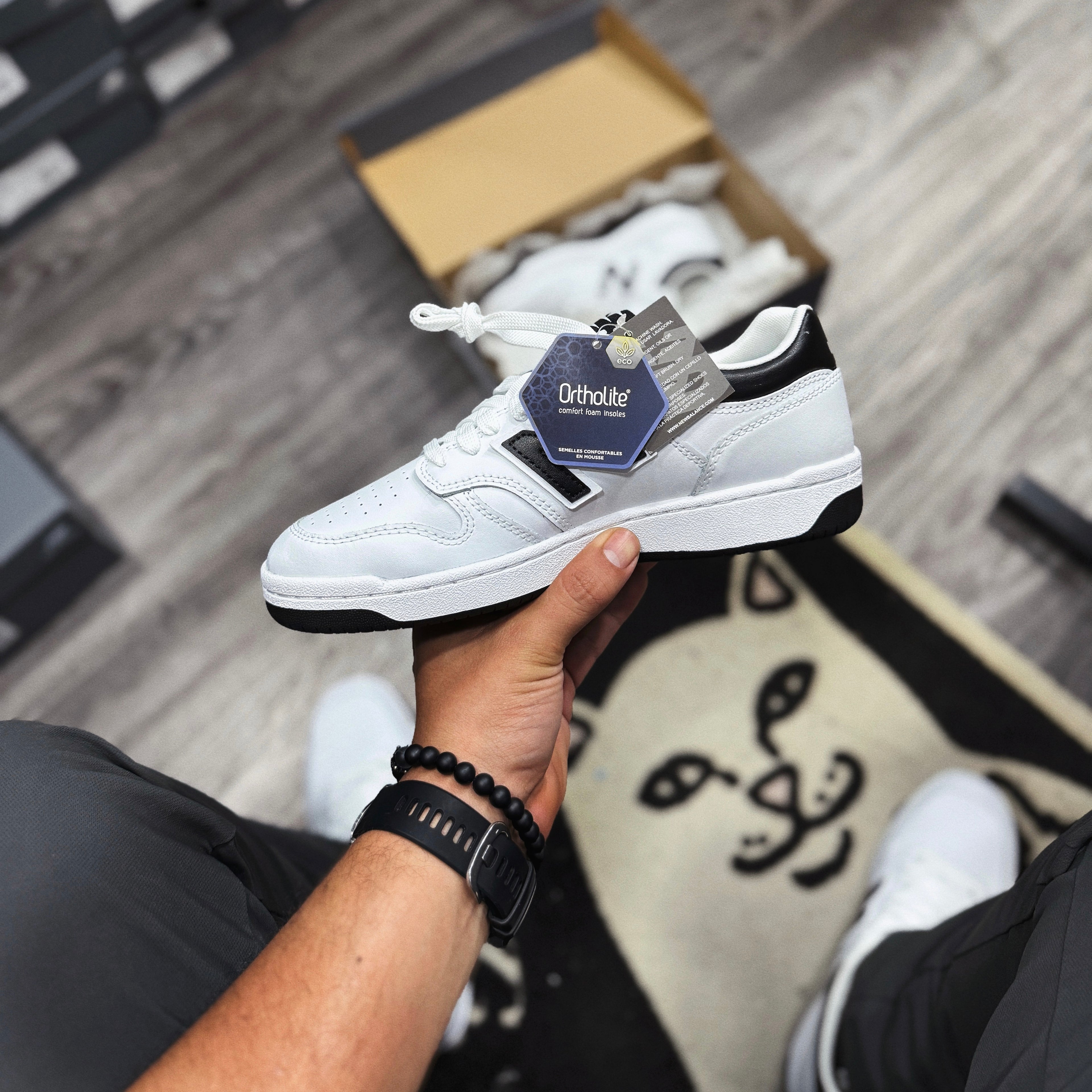 New Balance 480 Classic Black White