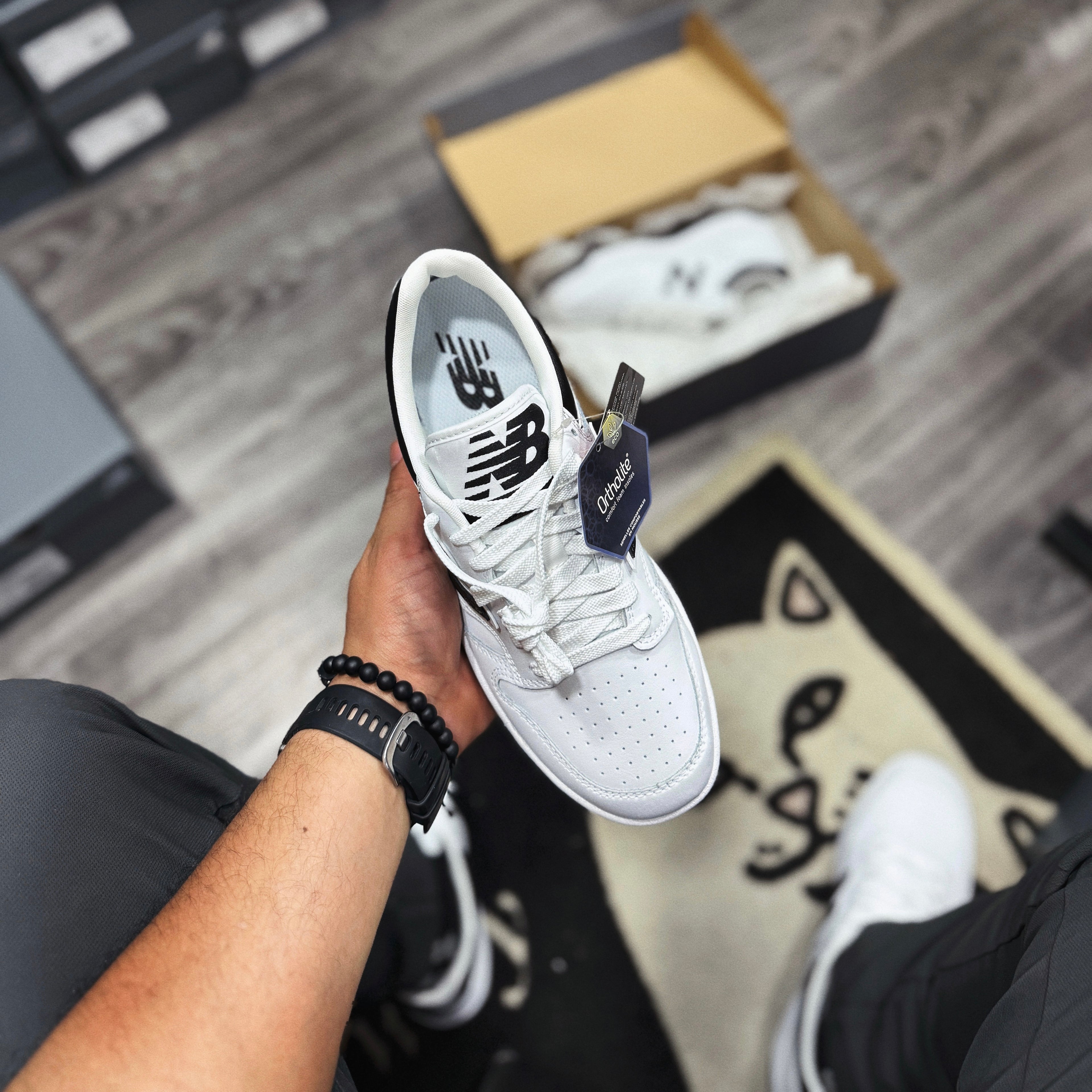 New Balance 480 Classic Black White